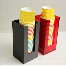 Custom acrylic drinking cups holder perspex coffee